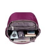 Nylon Backpack Durable Waterproof Casual Shoulder Bag (purple) - Image 2